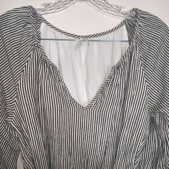 Anthropologie Featherbone Lindsay Embroidered Striped Tunic Dress S - Picture 6 of 9